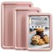 3 Pack Baking Sheet Pan Set, Cookie Sheet for Oven, Nonstick Bakeware Sets with Wider Grips, Half/Jelly Roll/Quarter Baking Tray, Premium, Dishwasher Safe-Pink